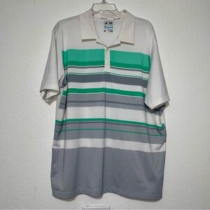 Adidas | Climacool Striped Golf Polo